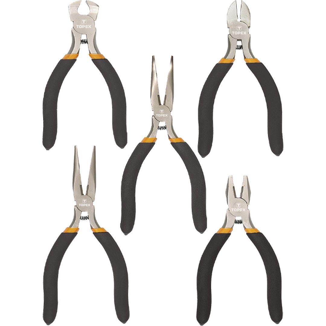 Clesti precizie, 125mm, 5 buc -set , 32D755