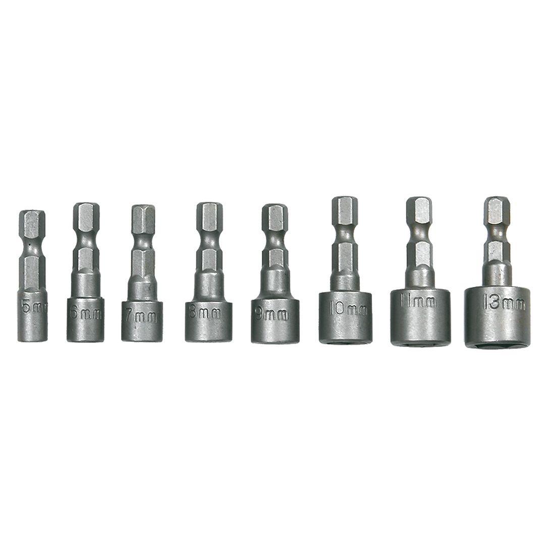 Tubulare cu antrenor bit 1/4 &quot;, 5-13mm, set 8 buc , 39D387