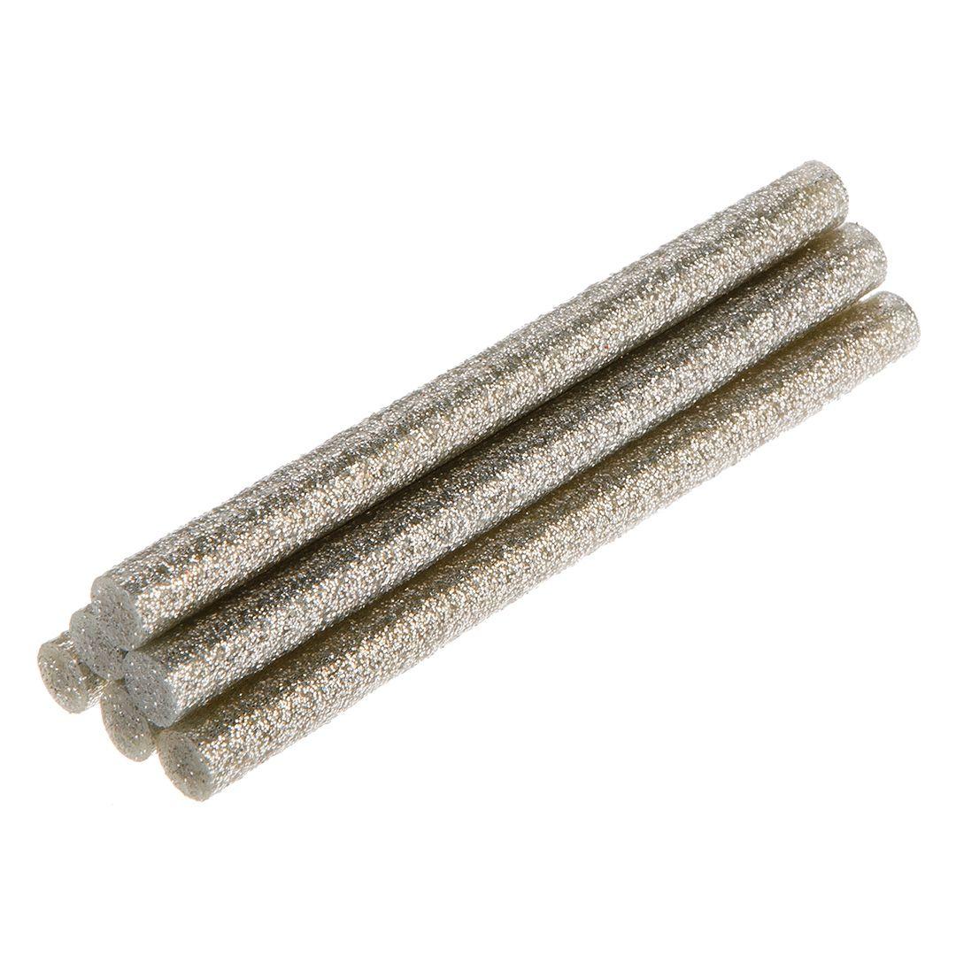 Batoane pt pistol lipit 8mm,6 buc-set,argintii,brocart 42E182