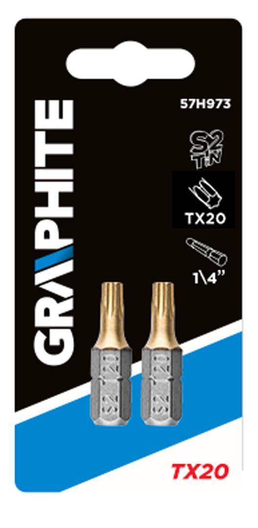 Varf[ bit] pentru surubelnita electrica TX20X, 25mm, 1/4 ", 2 buc , 57H973