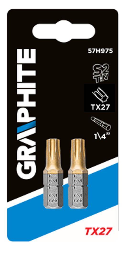 Varf[ bit] pentru surubelnita electrica TX27X, 25mm, 1/4 ", 2 buc , 57H975