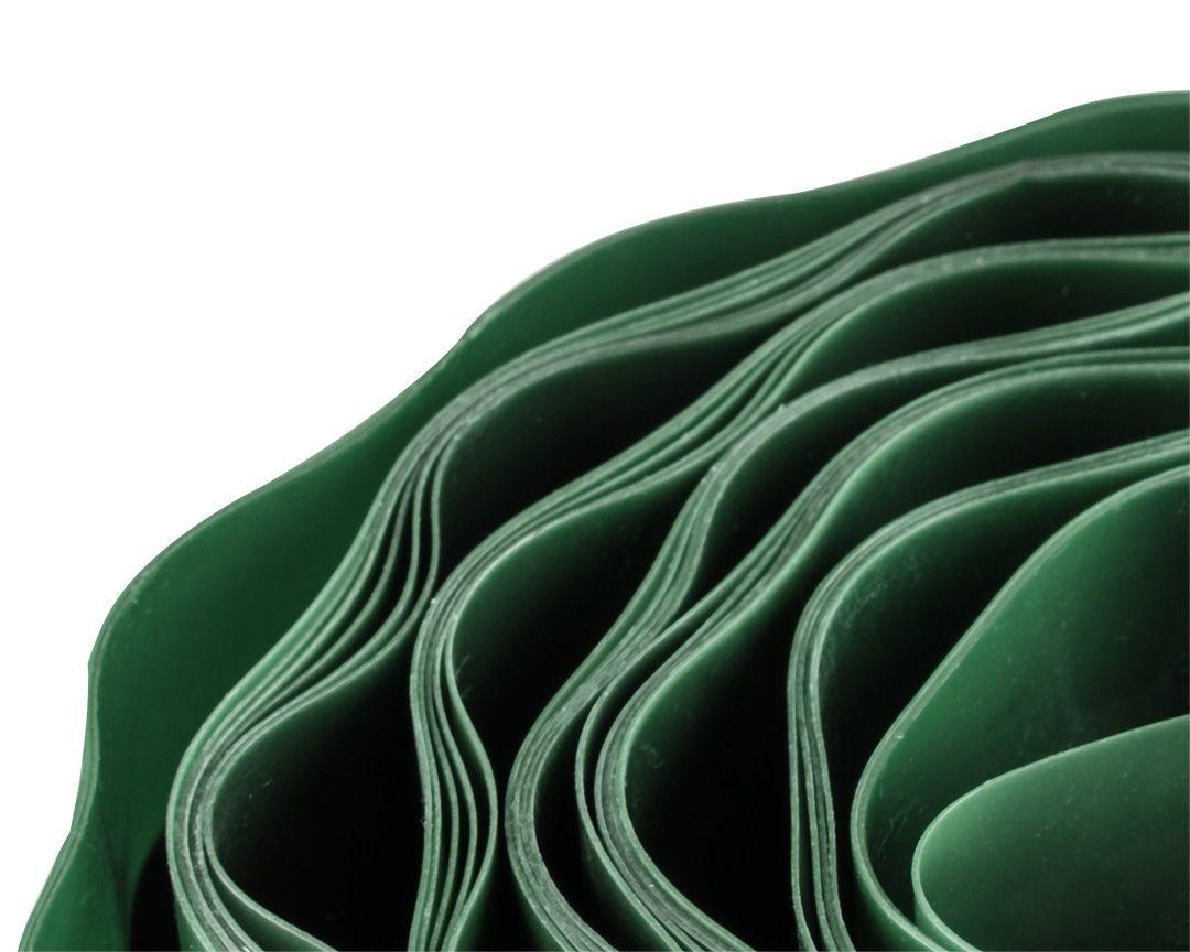 Delimitare gazon, 15 cm x 9 m, verde 15G511