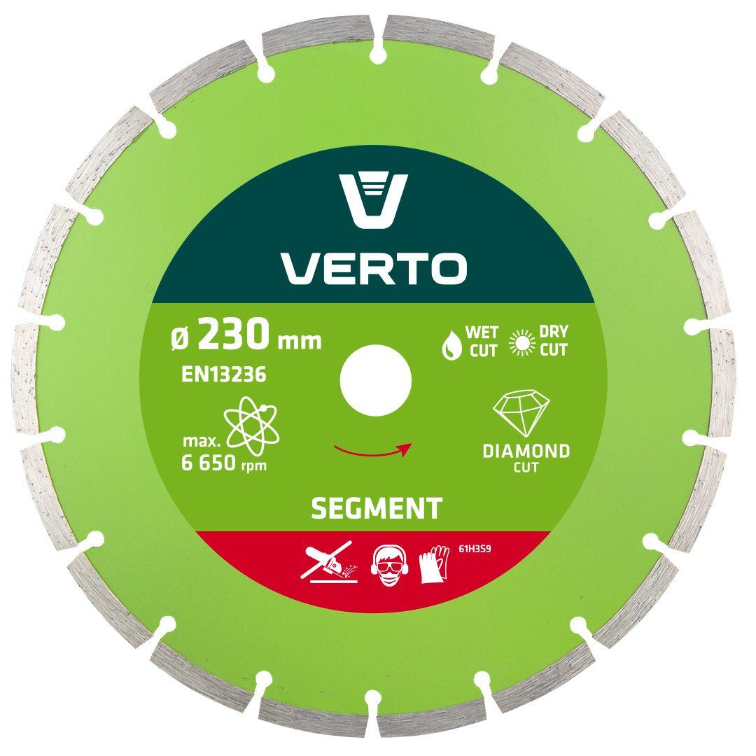 Disc diamantat 230mm,segmentat ,pentru beton 61H3S9