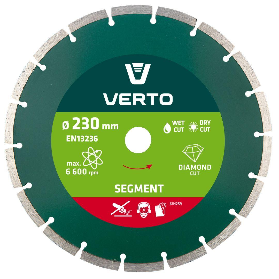 Disc diamantat 230mm, segmentat ,pentru beton 61H2S9