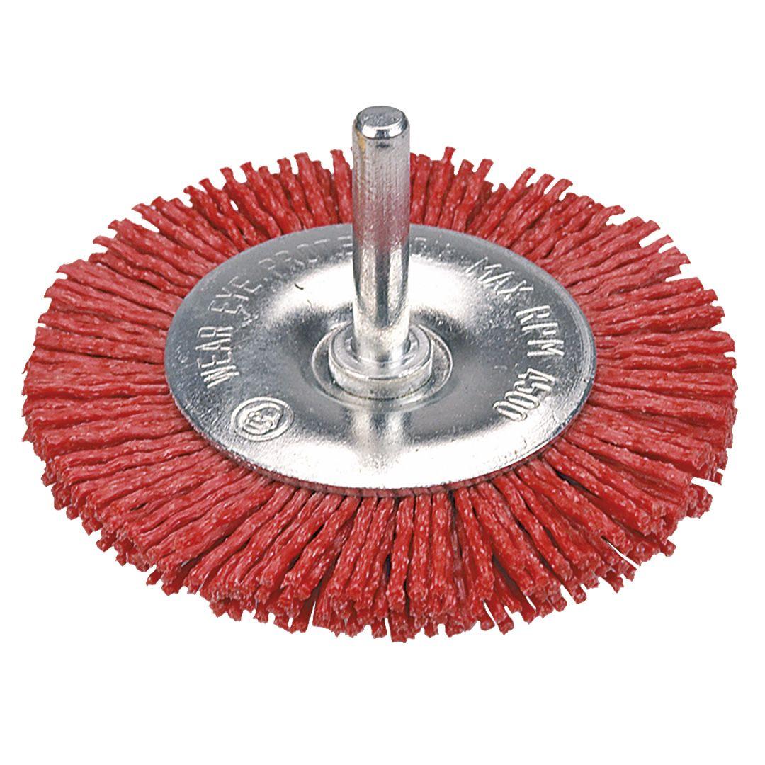 Perie circulara abraziva, NYLON 75mm, ax 62H712