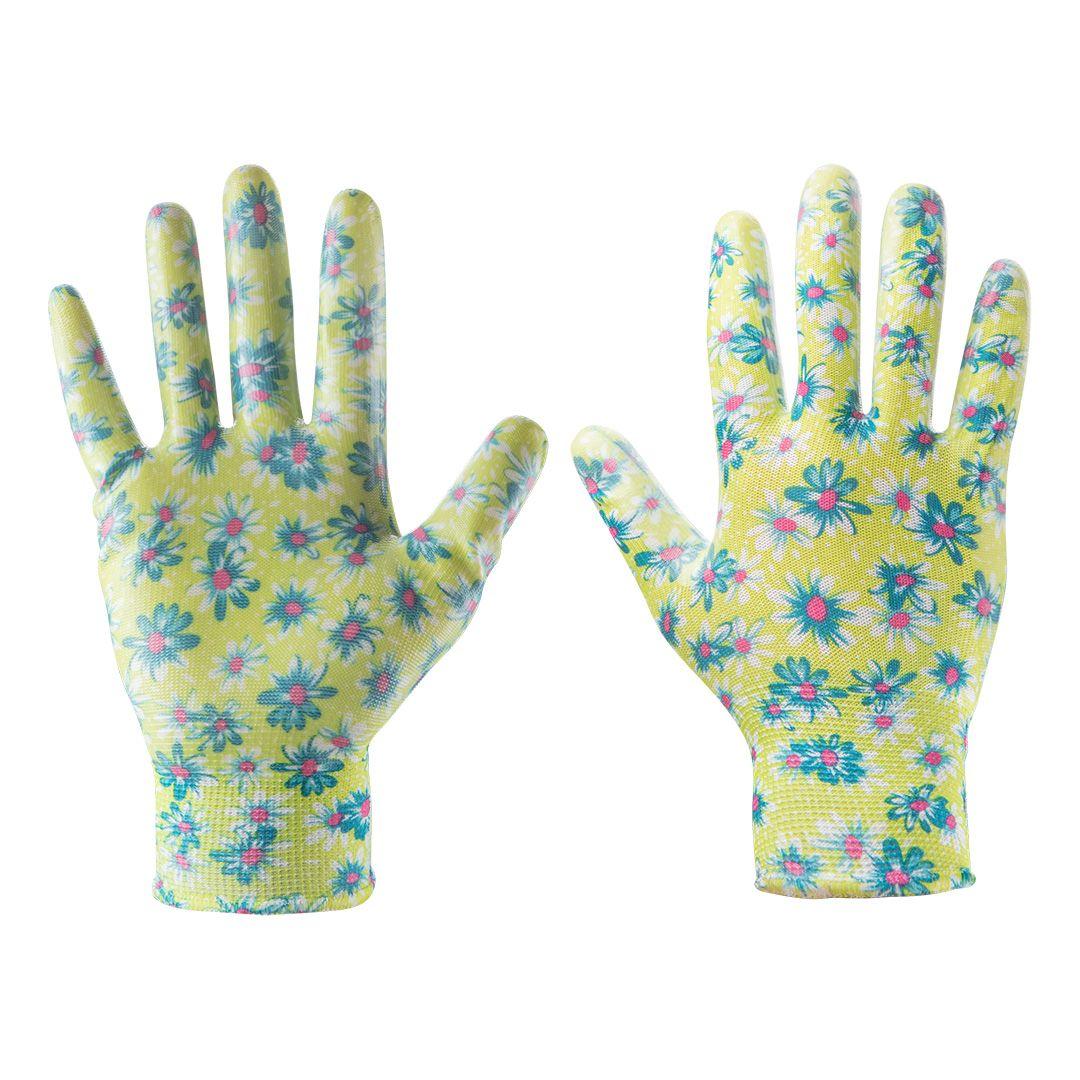 Manusi de gradina cu nitril, design floral, 8 &quot; 97H141