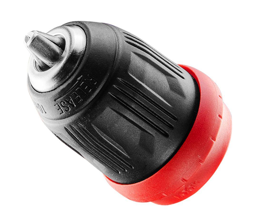 Masina de gaurit/insurubat , Energy+ 18V, Li-Ion, suport detasabil de 10 mm, plus adaptor unghiular si adaptor de colt, fara acumulator 58G022-AD