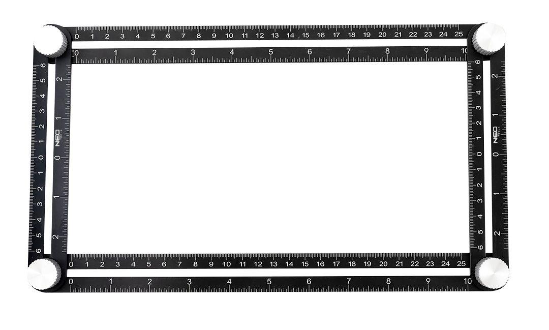 Rigla unghiulara, 4 brate mobile 72-350