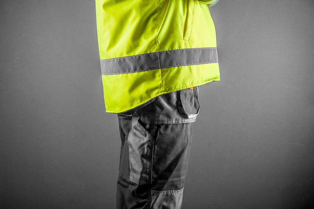 Vesta lucru,impermeabila, doua fete, una reflectorizanta, galben,marime XL (56) 81-520-XL
