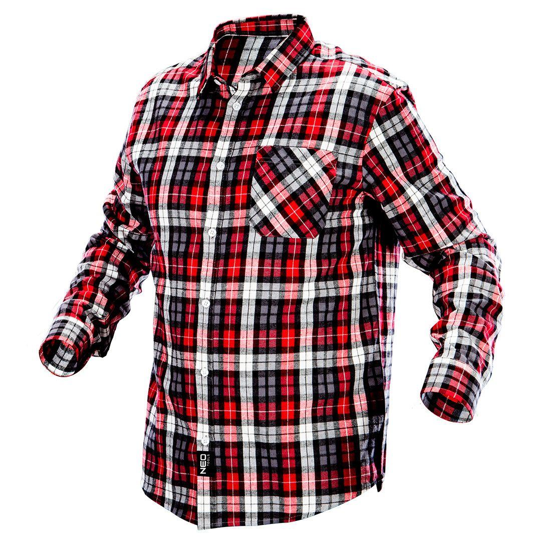 Camasa pentru barbati din flanel, rosu-negru-alb, marimea XXL 81-540-XXL