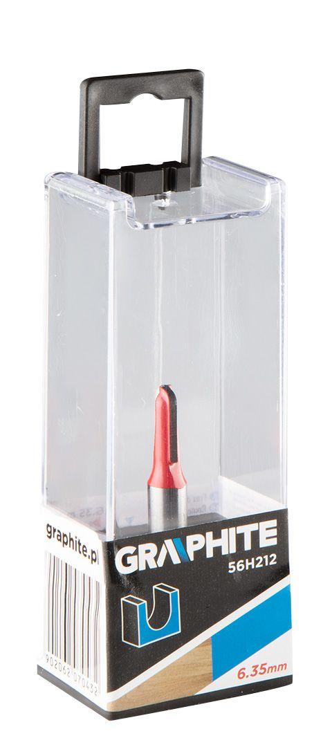 Burghiu freza,profil U,lung, HM, 6.35x15.5mm, tija 8mm 56H212
