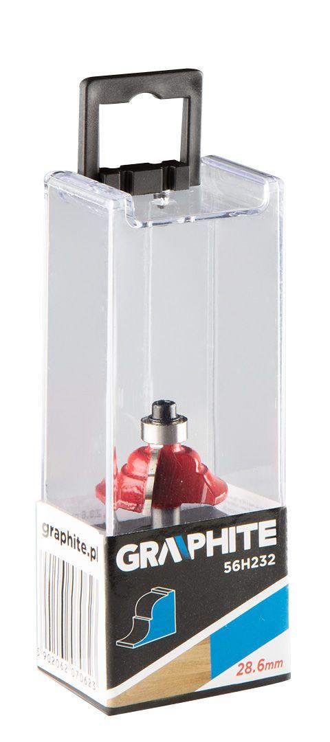Burghiu freza pentru rotunjire decorativa, HM, 28.6x11.7mm, tija 6mm 56H232