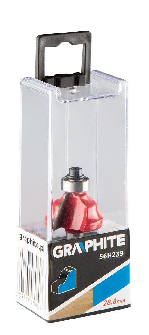 Burghiu freza pentru rotunjire decorativa, HM, 28.8x15.9mm, tija 8mm 56H239
