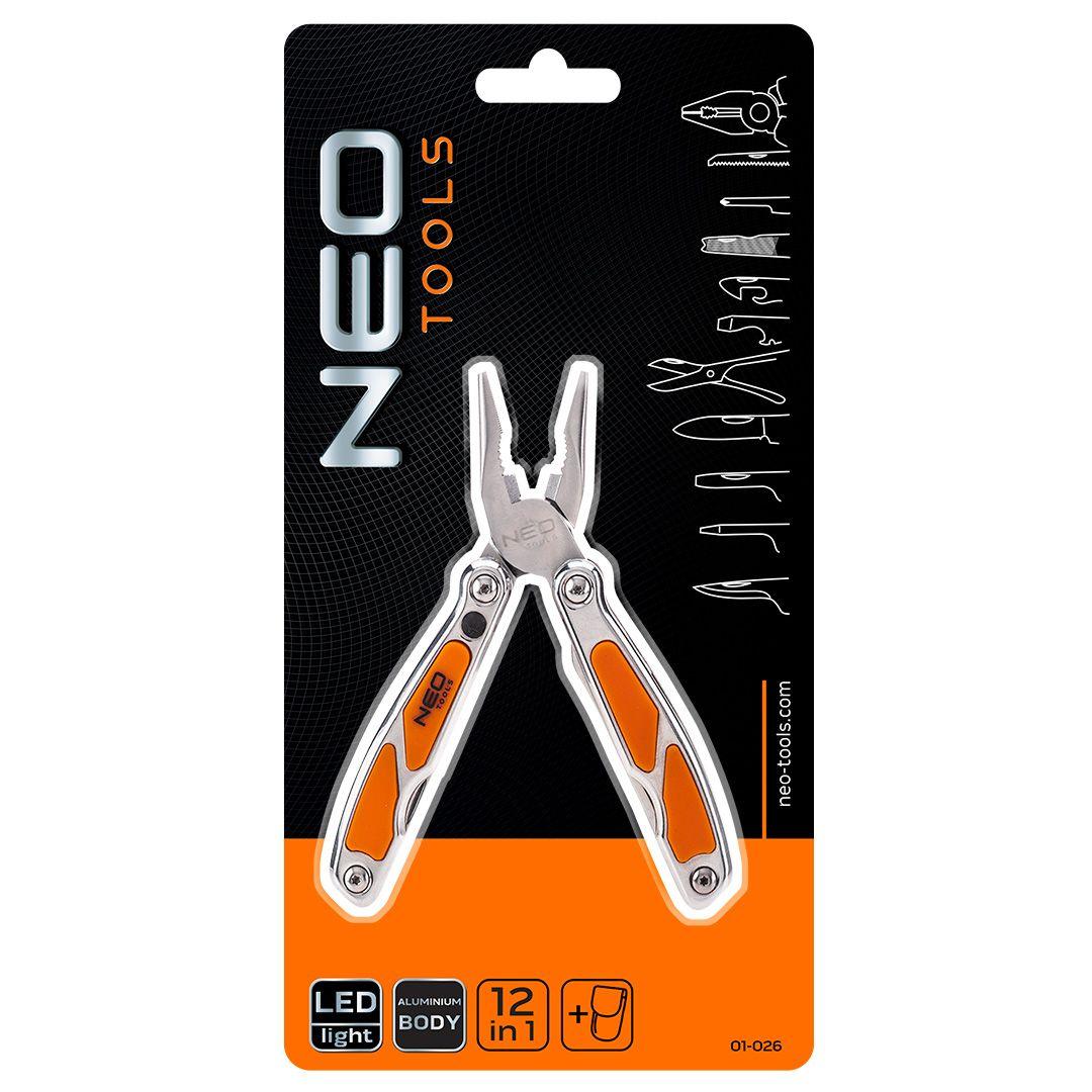 Unealta multifunctionala, 12 functii, lama lata, LED 01-026