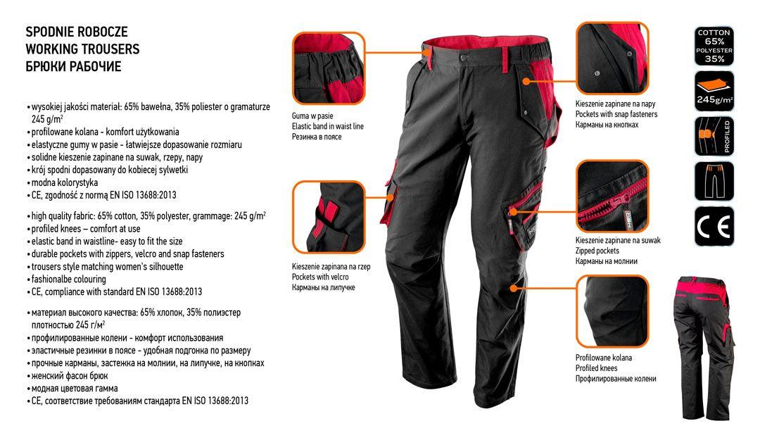 Pantaloni de lucru pentru femei, marimea XL 80-220-XL