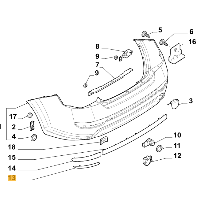 MANER USA EXTERIOARA SPATE STG FIAT LINEA