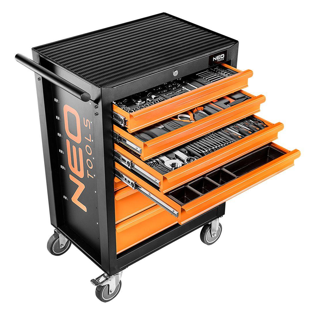 Dulap mobil pentru scule cu 7 sertare, 129 buc. 84-222+G