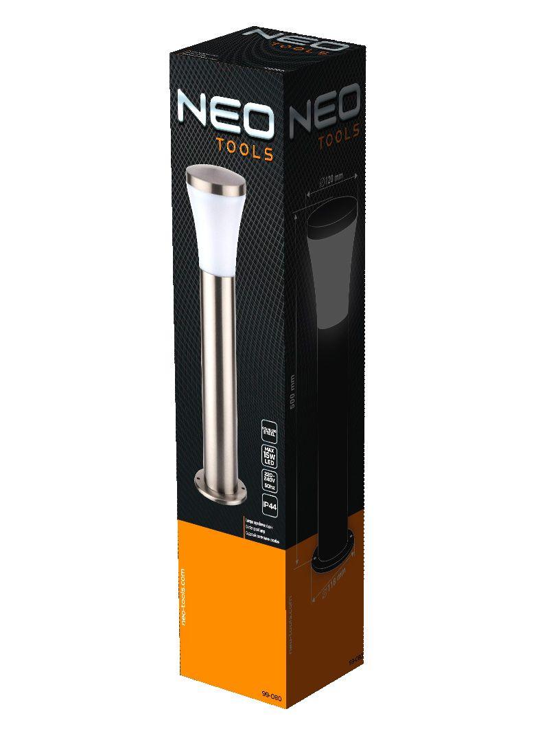 Lampa pentru stalp de gradina 50cm, 230V, bec tip E27 neinclus 99-080