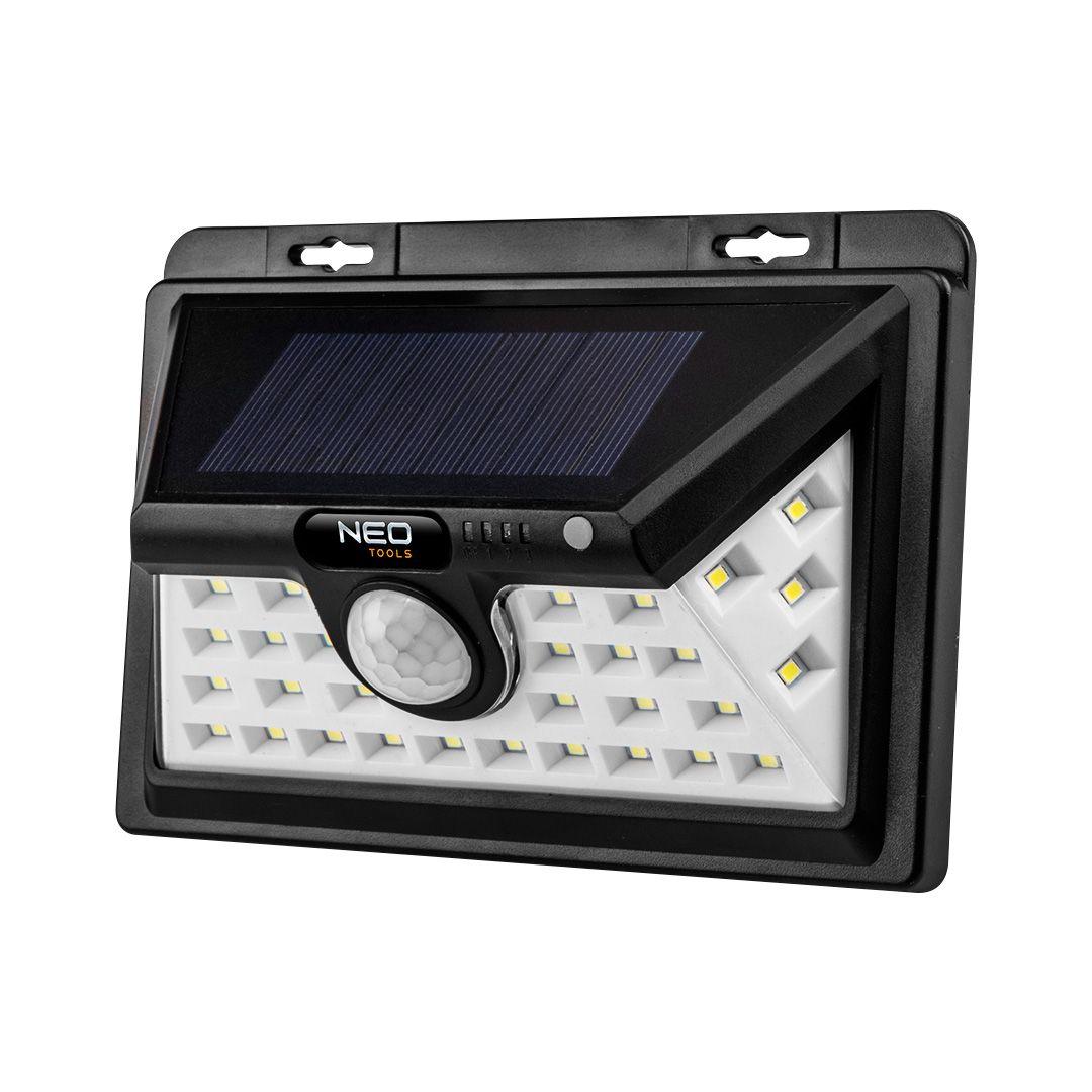 Lampa solara de perete SMD LED 350 lm, cu senzor de miscare, acc. 3.7V Li-Ion 99-088