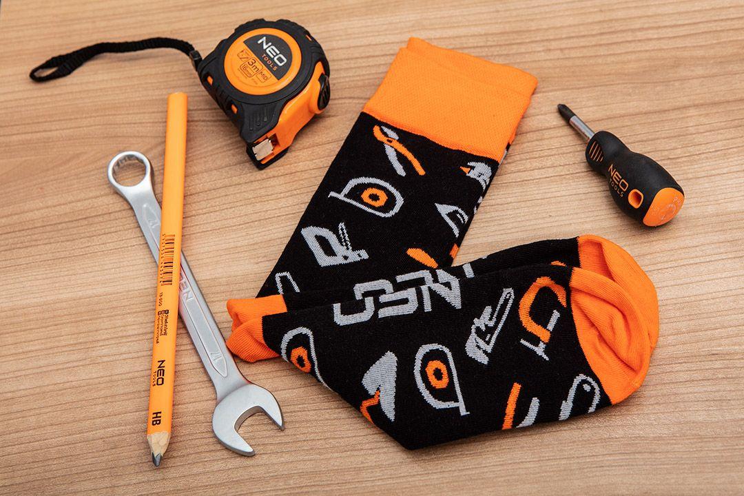 Sosete colorate NEO TOOLS, marime 43-46 GD018
