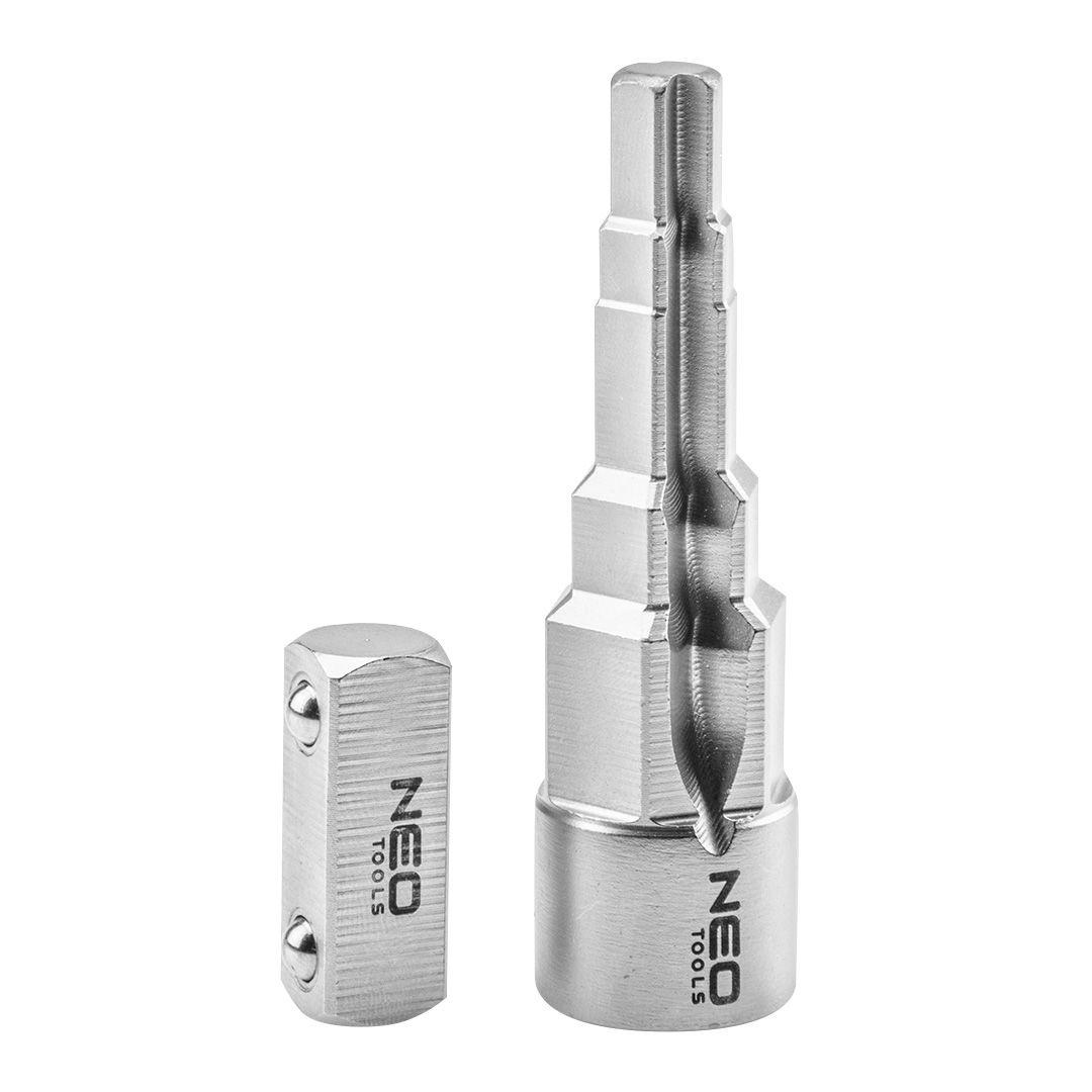 Cheie in trepte pentru calorifer (1/2", 3/8",15/32")+adaptor tip "tata" 02-443 Cheie in trepte pentru calorifer (1/2", 3/8",15/32")+adaptor tip "tata" 02-443