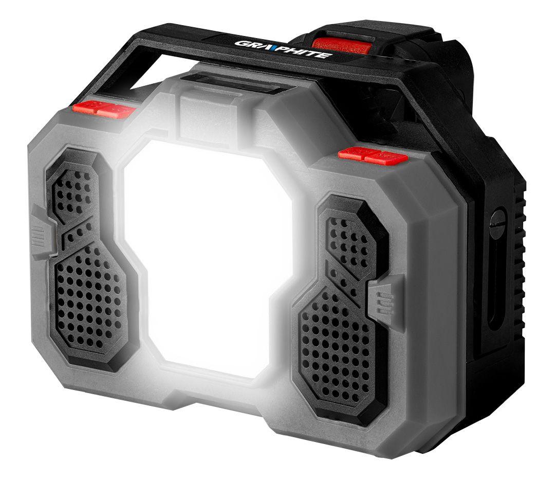 Radio si lampa Energy+ 18V, Li-lon (fara acumulator inclus) 58GE104