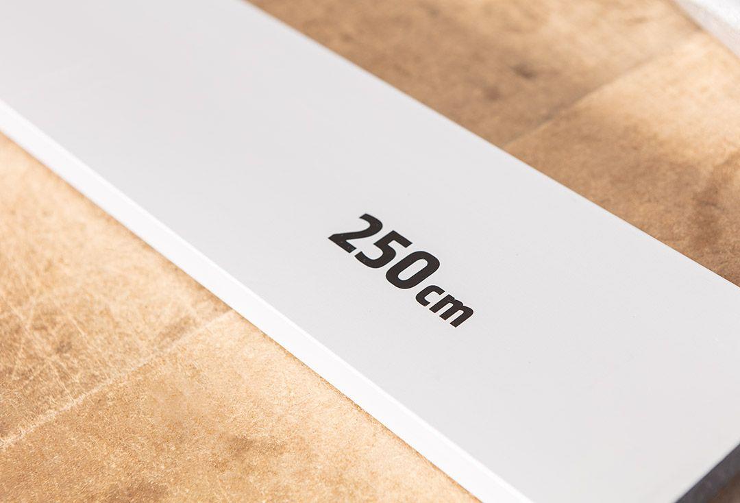 Dreptar 250cm, 2 bule plan orizontal si vertical 72-524