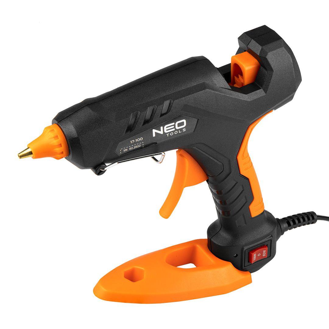 Set pistol lipit 11mm 60/100W + 12 batoane lipit + 3 protectii degete + port textil 17-100