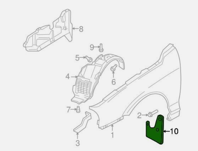 Aparatori noroi fata dreapta Hyundai Elantra 2000-2006, aparatoare 868322D000