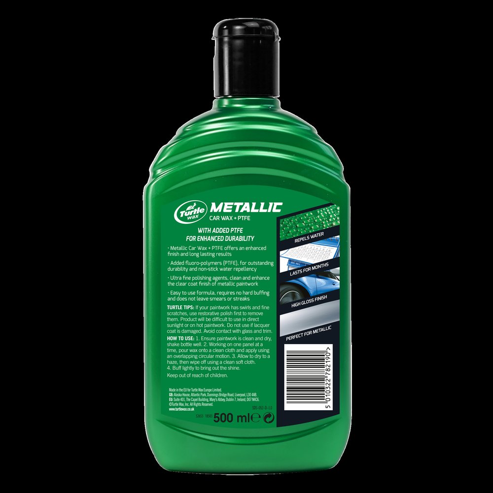 Ceara auto Turtle Wax FG8222 Metallic wax PTFE 500ml pentru vopsele metalizate