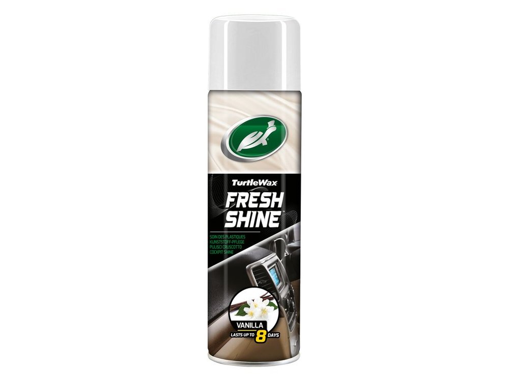 Spray curatare bord Turtle Wax Cockpit Fresh Shine Vanilla 500ml pt. elemente plastic , cu parfum de lunga durata FG7740 GL