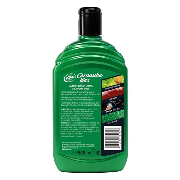 Ceara auto Turtle Max Metallic wax 500ml pentru vopsele metalizate, Carnauba Car Max