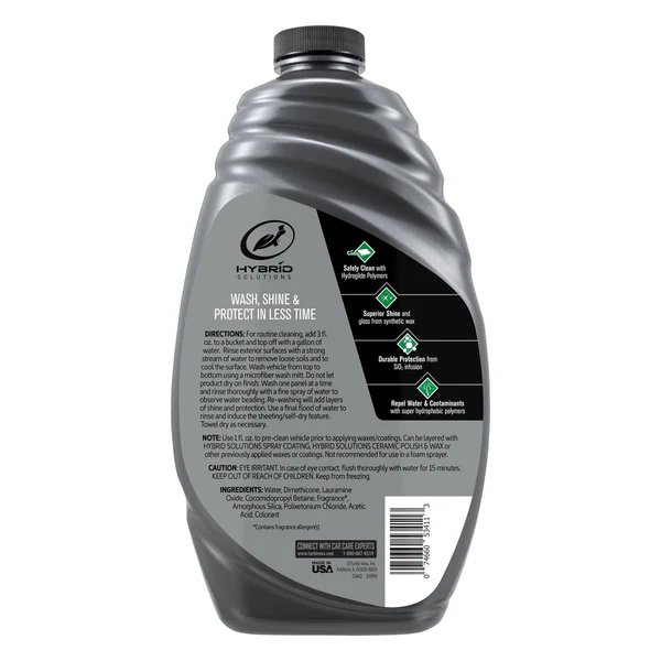 Sampon auto cu ceara Turtle Wax 53351 Hybrid Solutions Ceramic Wash & Wax 1,42 Litri