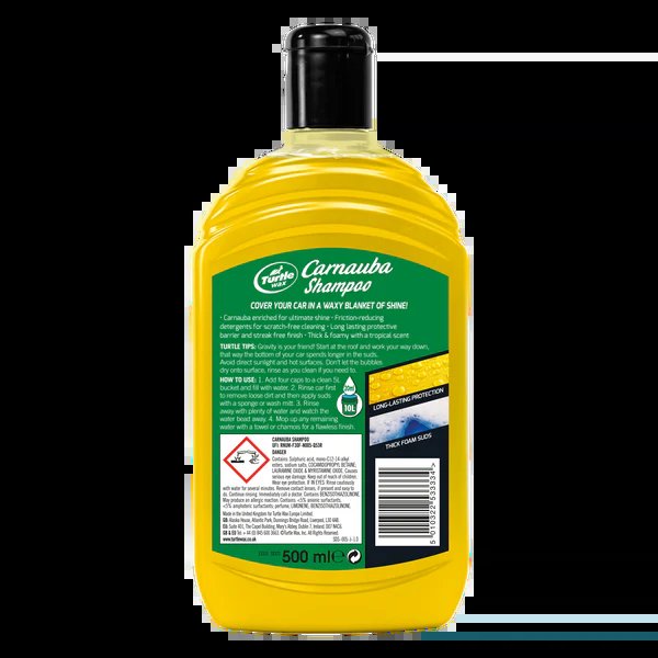 Sampon auto cu ceara Turtle Wax Carnauba Wash & Wax 500ml