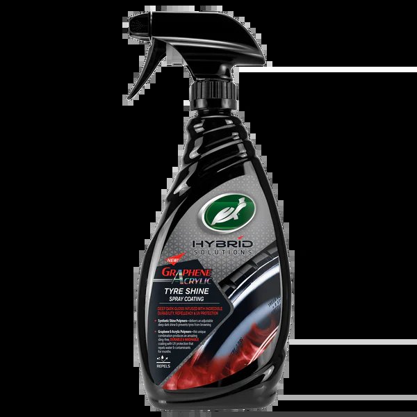 Solutie intretinere si luciu anvelope Turtle Wax HS Tyre Shine 680ml, aspect negru intens, protectie UV