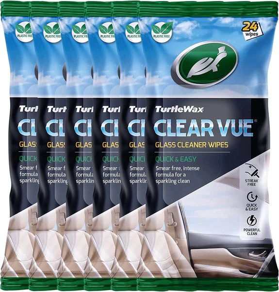 Servetele Turtle Wax Clear Vue Glass pentru curatarea geamurilor - Pachet de 24 Bucati