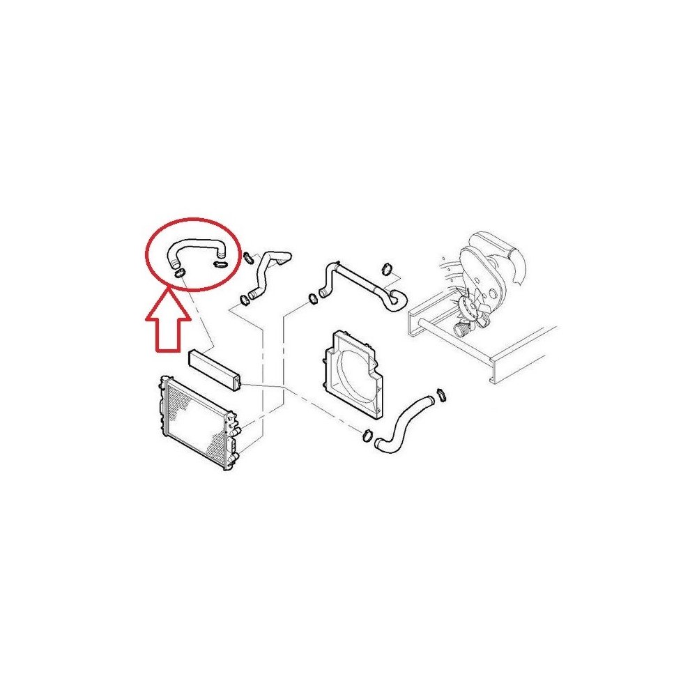 Furtun intercooler, supraalimentare Iveco Daily 2006-2014, motor 3.0 TD, Material : Cauciuc, 504136611,