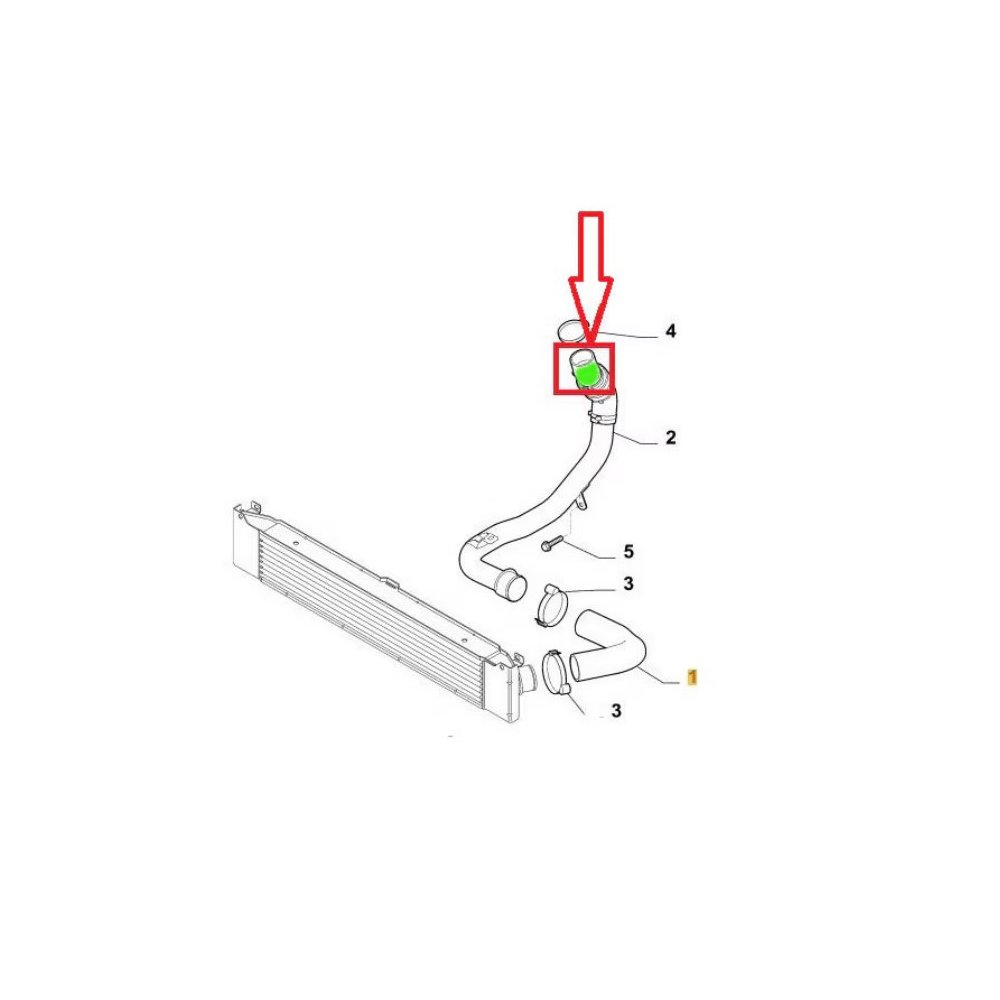 Furtun intercooler, supraalimentare Citroen Jumper 2006-2014, Fiat Ducato 2006-2014, Peugeot Boxer 2006-2014, motor 2.2 HDI, 2.0 MultiJet, 2.2 MultiJet, 2.3 MultiJet, 3.0 MultiJet, Material : Silicon, Cu cleme, 0382LY; 1359961080