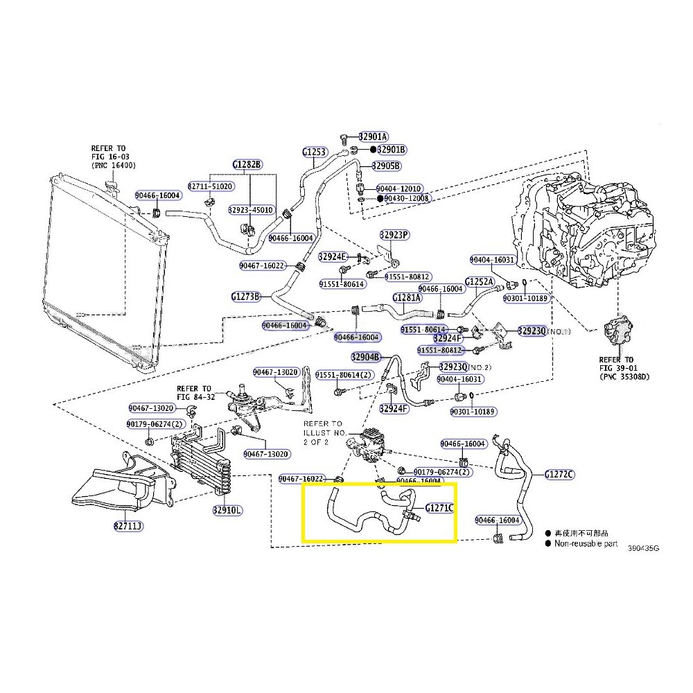 Furtun radiator racire Lexus Rx 2015-22, motor 3.5 V6, Material : Cauciuc, G127148060