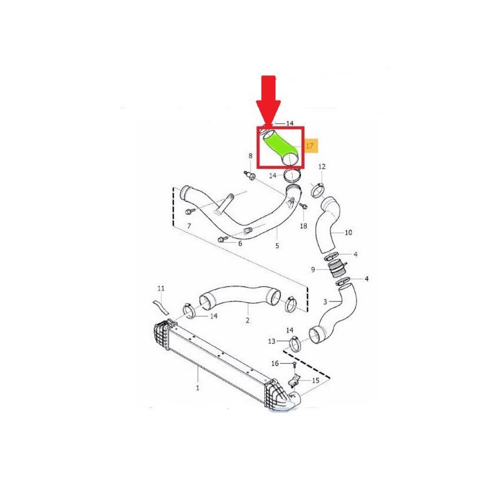 Furtun intercooler, supraalimentare Volvo S60/V60 2010-2019, S80 2006-2015, V70 2007-2016, Xc60 2008-2017, Xc70 2007-2016, motor 2.4 D5, 2.4 D, 2.0 D4, Material : Cauciuc, Diametru interior [mm] : 62/62, 31274235; 31370490