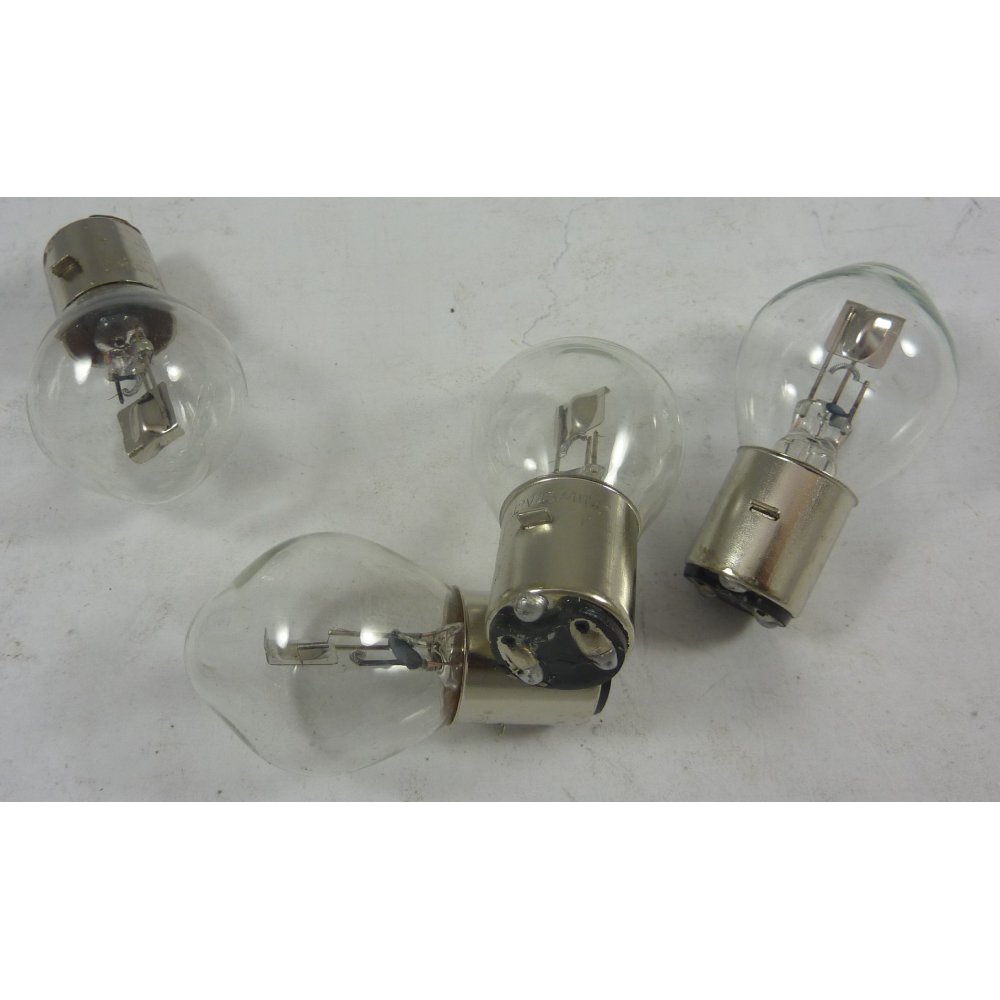 Bec auto cu halogen pentru far BestAutoVest 12V, 45/40W, BA20D, Sym Duplo pentru faruri la motociclete, 1 buc.