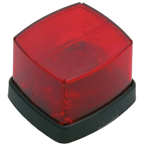 Lampa gabarit auto BestAutoVest 12V laterala rosie 60 x 65 mm, culoare rosie, include kit montaj, 1 buc.