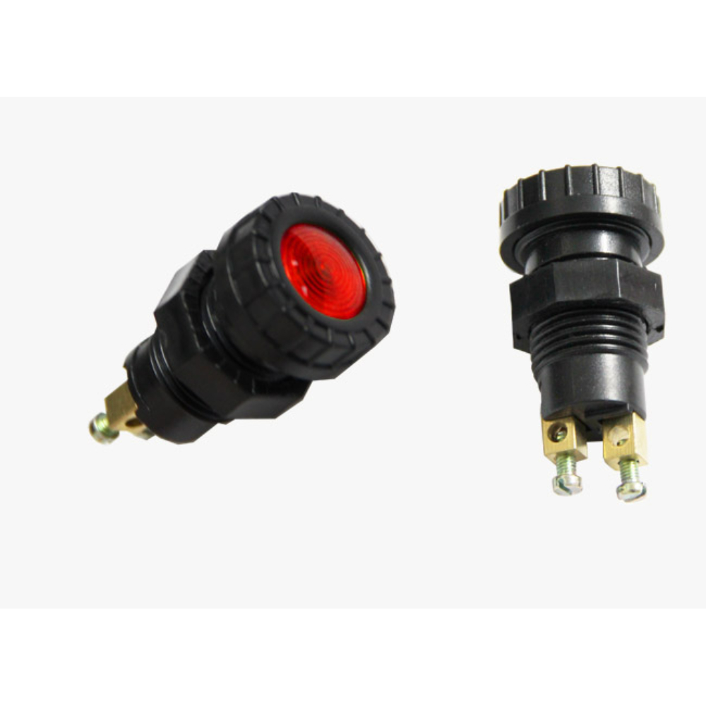 Lumina martor BestAutoVest cu bec ba9s, 12V, 2w, diametru 24mm, diametru filet 15mm, rosu