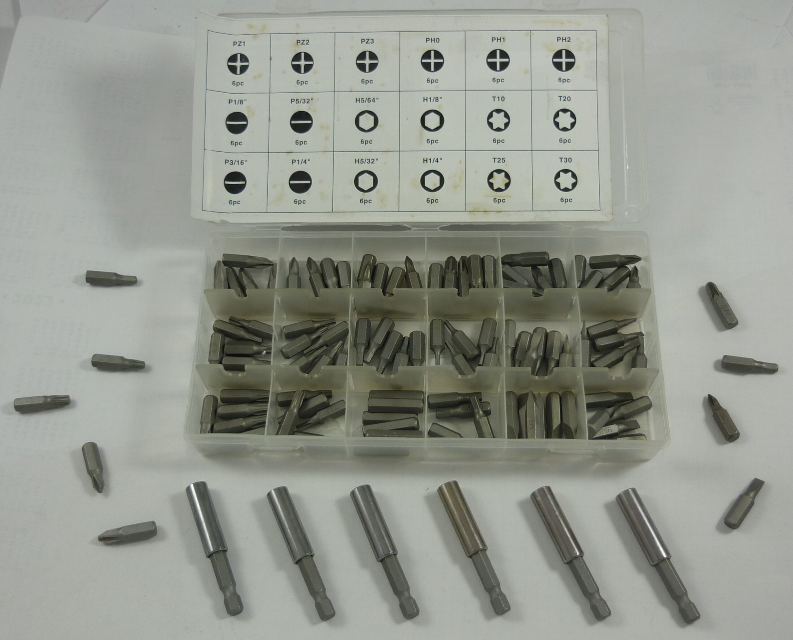 Set biti 114 buc phillips/ imbus/ torx