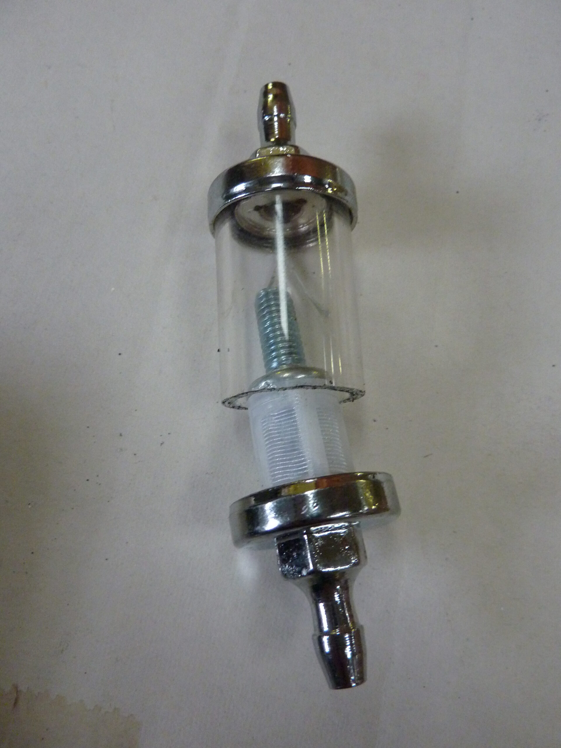 Filtru benzina UNIVERSAL, decantor, lungime 11cm, aluminiu