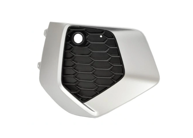 Grila bara protectie, spoiler Audi A3 (8y), 04.2020-, montare fata, dreapta, nichel; gaura senzor parcare, RapidAuto