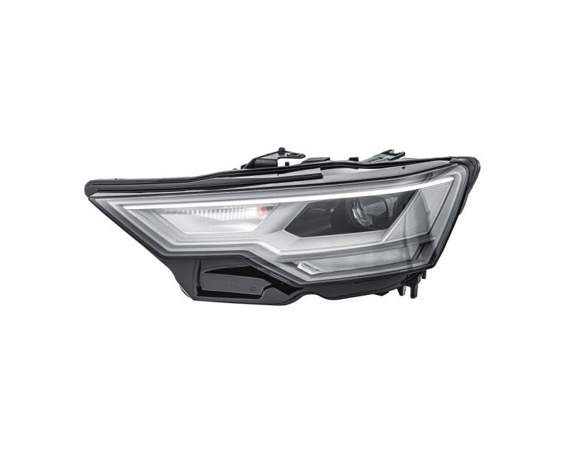 Far Audi A6 (C8), 03.2018-, montare fata, stanga, cu Lucas; cu lumini de zi tip LED; cu lumina de parcare LED; LED+PWY24W; electric; fara modul LED; cu bec; LED, HELLA