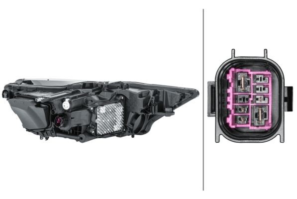 Far Audi A6 (C8), 03.2018-, montare fata, stanga, cu indicator led; cu lumini de zi tip LED; cu lumina de parcare LED; Tip=MATRIX; LED; electric; LED; cu lumina viraje; Numar functii iluminare:7, HELLA
