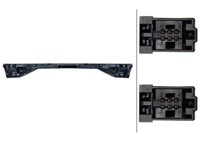 Stop spate, lampa Audi A8 (D5), 07.2017-12.2021, montare spate, centrala, Tip=Mid; LED; cu ornament negru; HELLA