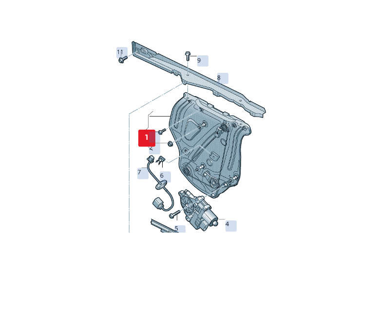 Macara geam electrica Audi A5/Sportback, 06.2016-, model: cabrio, montare fata, stanga, RapidAuto